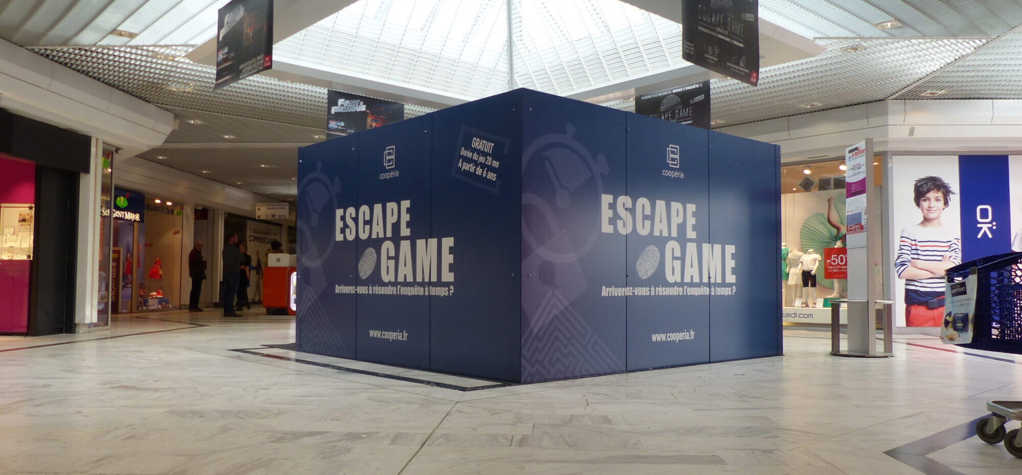 Escape Game Centre Commercial pour Vacances Scolaires